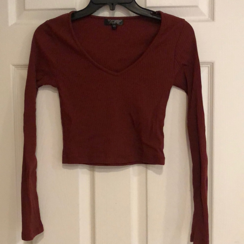 Topshop Cropped shirt